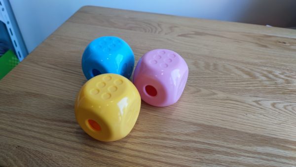 Wholesale treat dispensing dice dog toy by manufacturer
