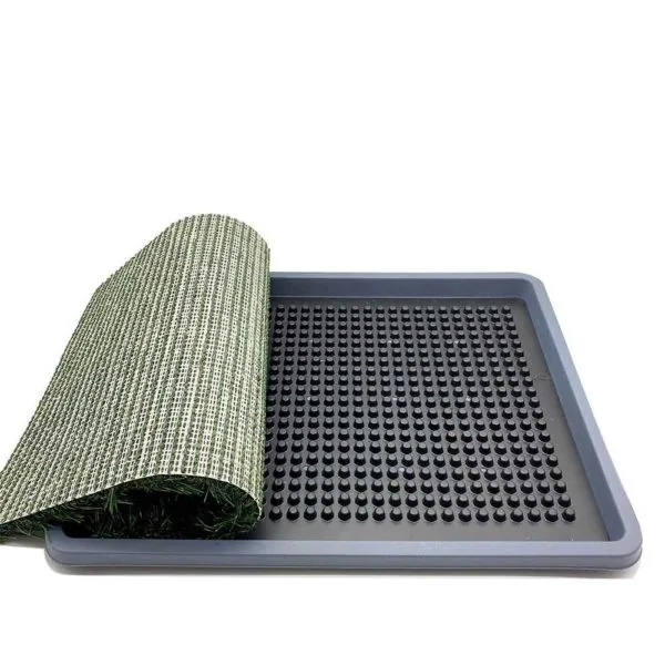 3 layers dog toilet training pad with artificial grass