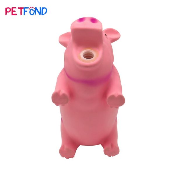 Squeaky latex pig dog toy wholesale from china