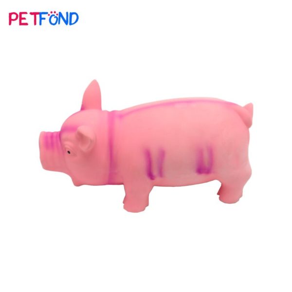 Squeaky latex pig dog toy wholesale from china