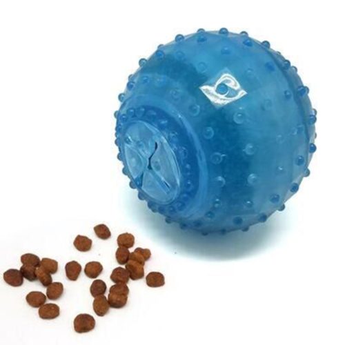 Summer cooling frozen treat dispensing ball toy wholesale by pet product supplier