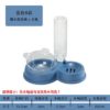 Gravity pet waterer with food bowl