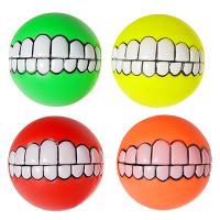 Teeth Ball vinyl squeaky dog chew toy DCT405