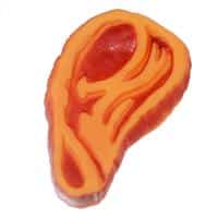 Steakbeef-S vinyl squeaky dog chew toy DCT453