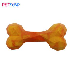 Mixed color geo bone dog chew toy