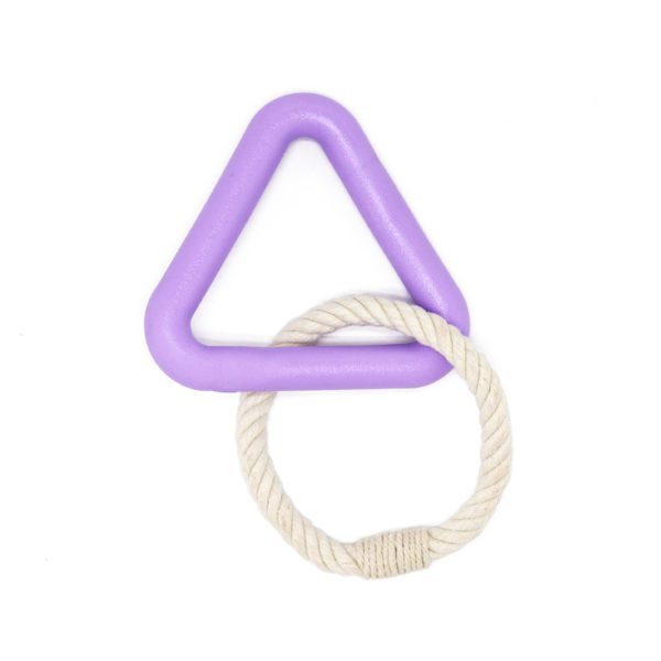 triangle rope tug dog toy