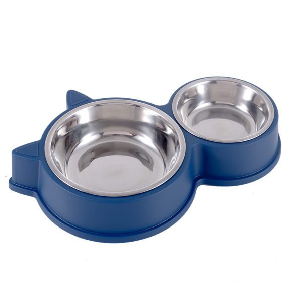 Plastic pet twin bowls #BP008 MOQ200