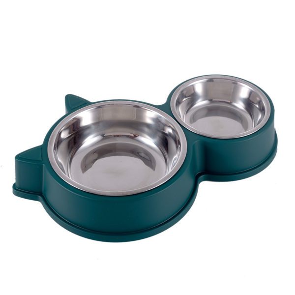 Plastic pet twin bowls #BP008 MOQ200