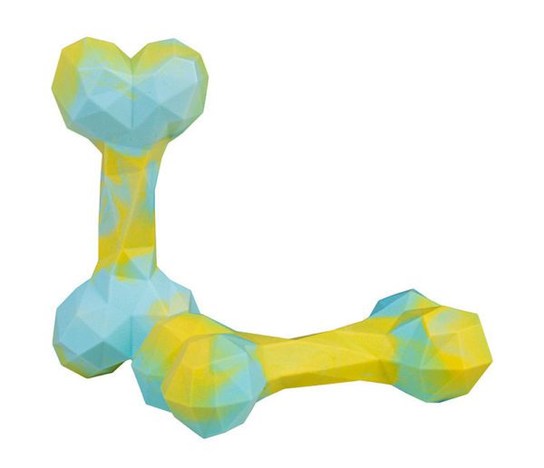Mixed colors shape cutting dog chew toy bone #TT003-B