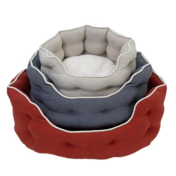 Round fiber bed w/cushion removable #PB001 MOQ300