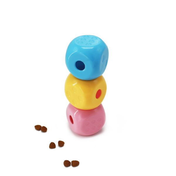 Treat dispensing dog toy dice #TT004