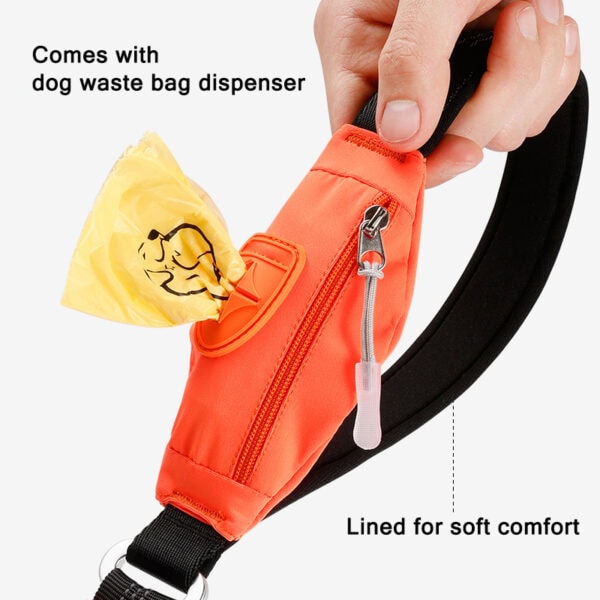 Comes with dog waste bag dispenser