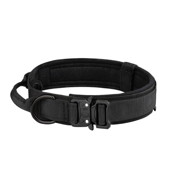 Black tactical dog collar supplier