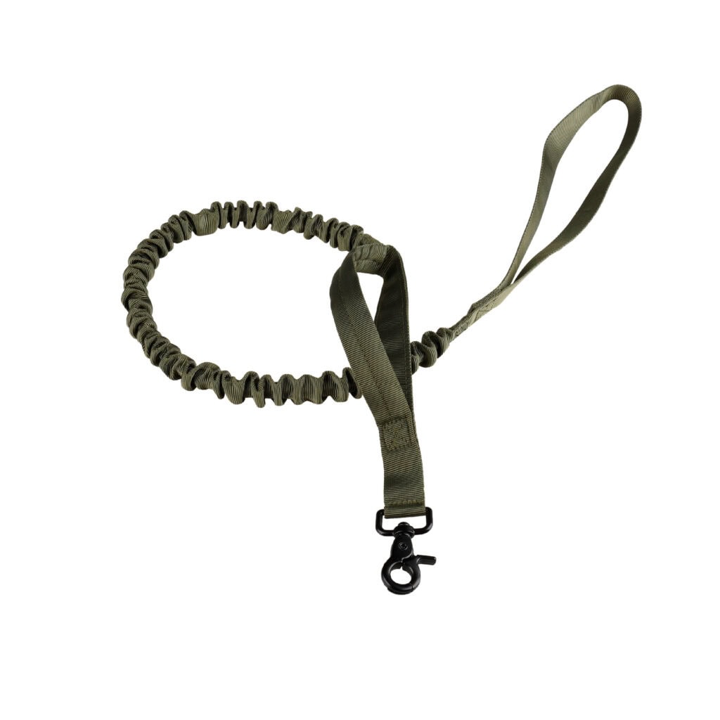 Green tactical bungee dog leash supplier