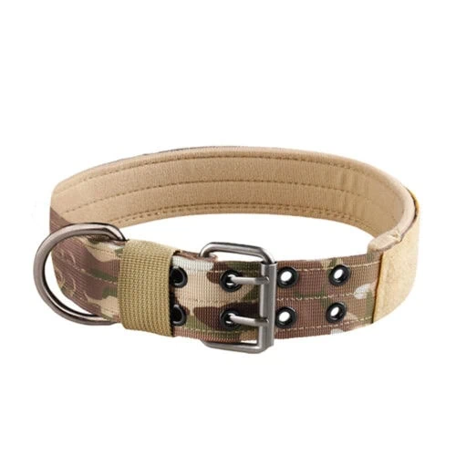 Adjustable tactical dog collar with metal ring manufacturer