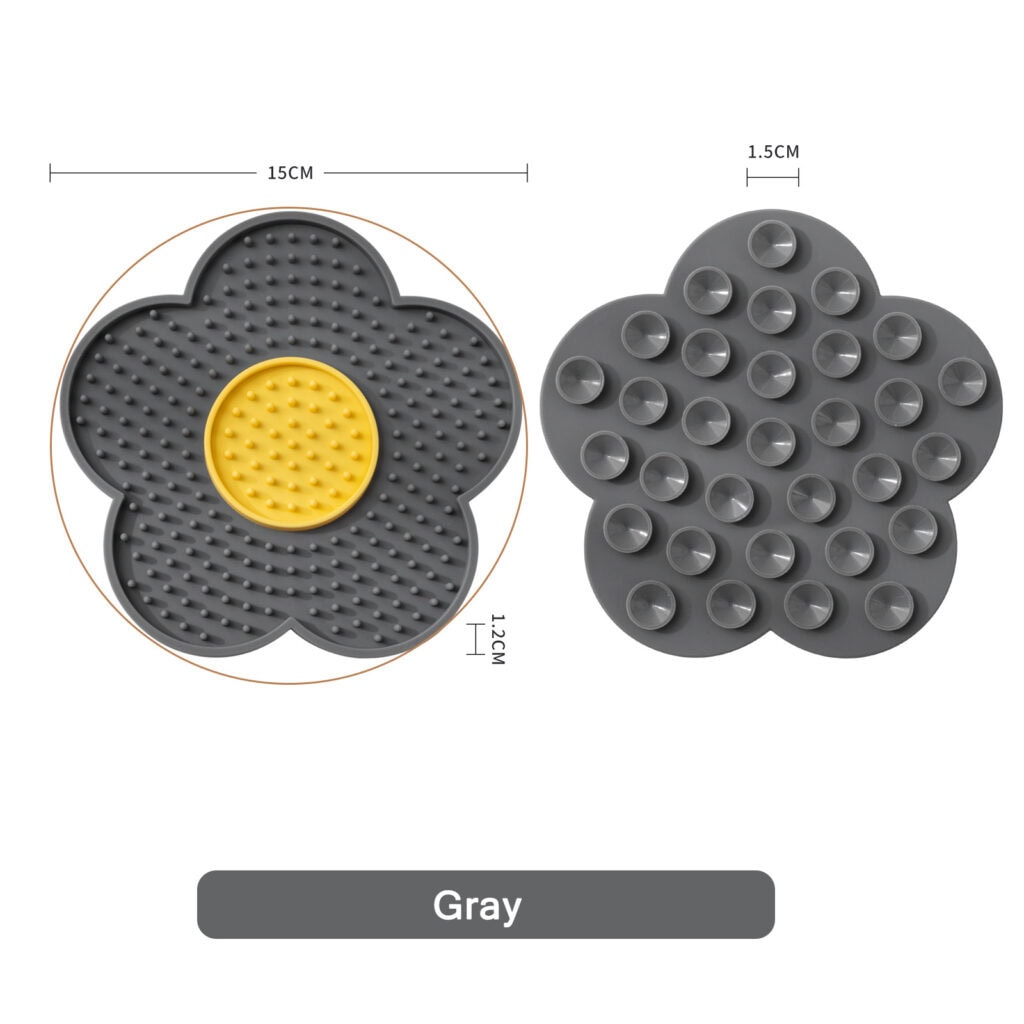 Gray slow food mat