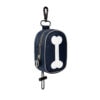 Dark blue dog waste bag dispenser