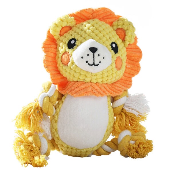 custom lion plush dog toy