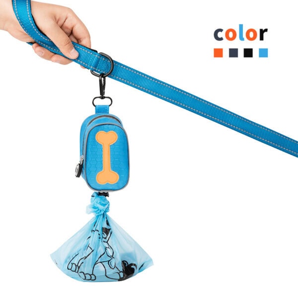 Dog waste bag dispenser in various colors