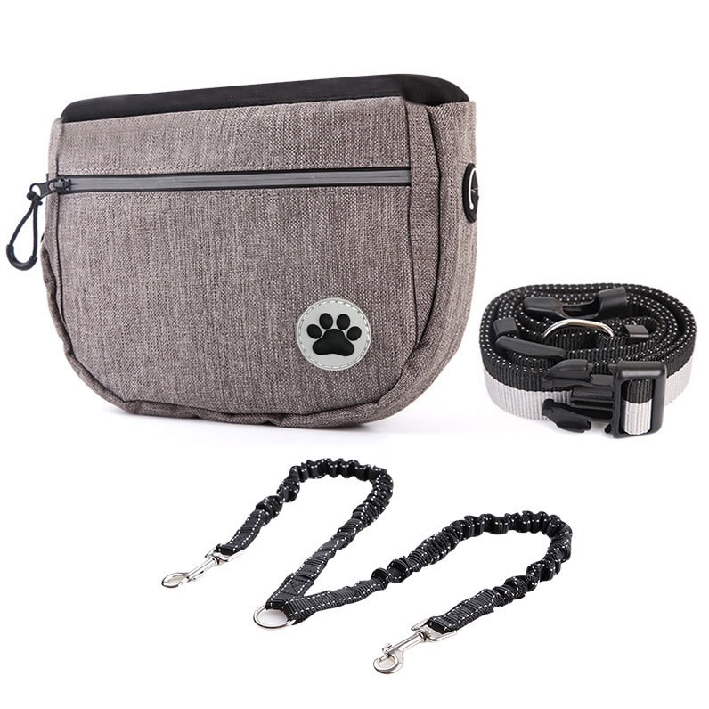 Gray dog treat waist bag manufacturer