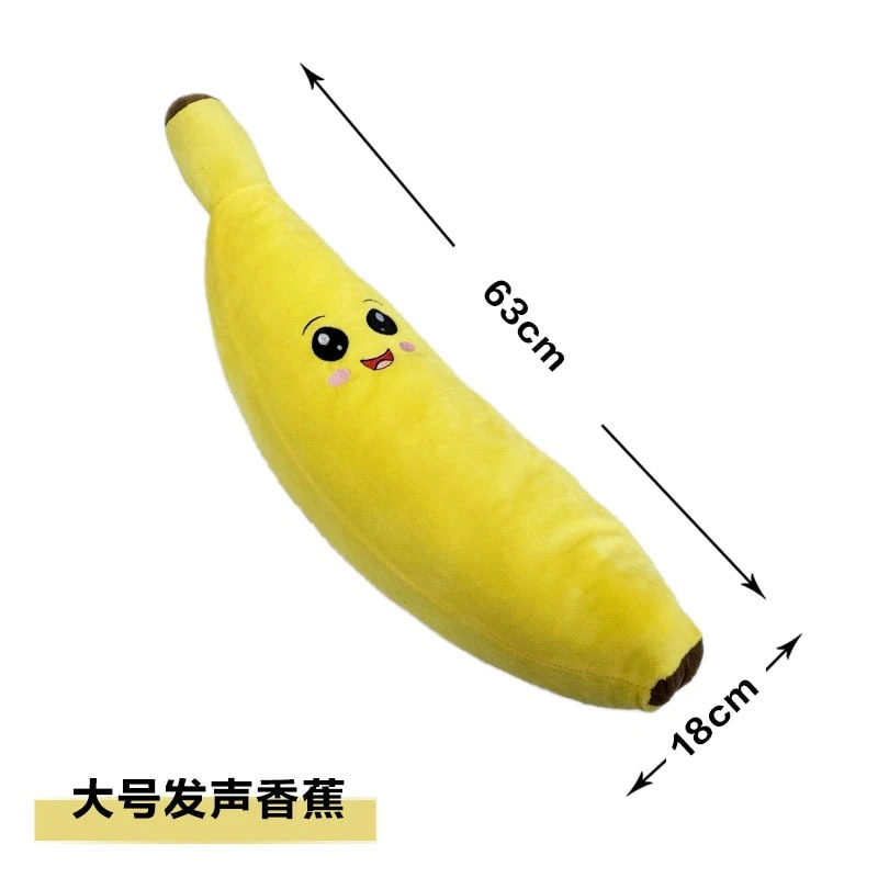 Large Banana plush dog toy