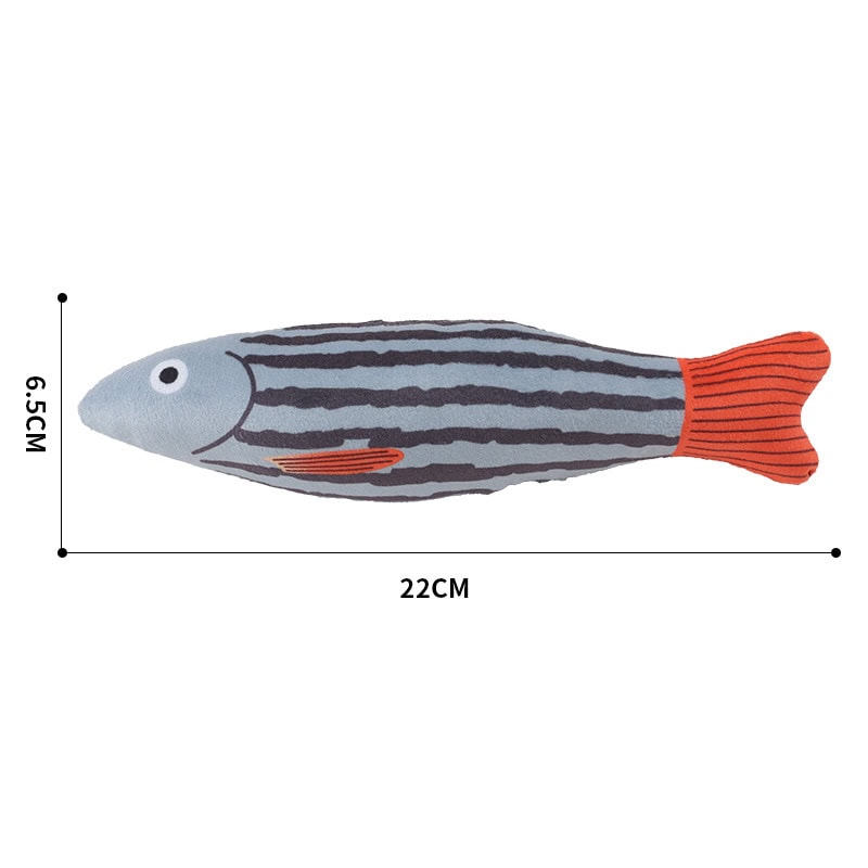 Gray blue striped fish