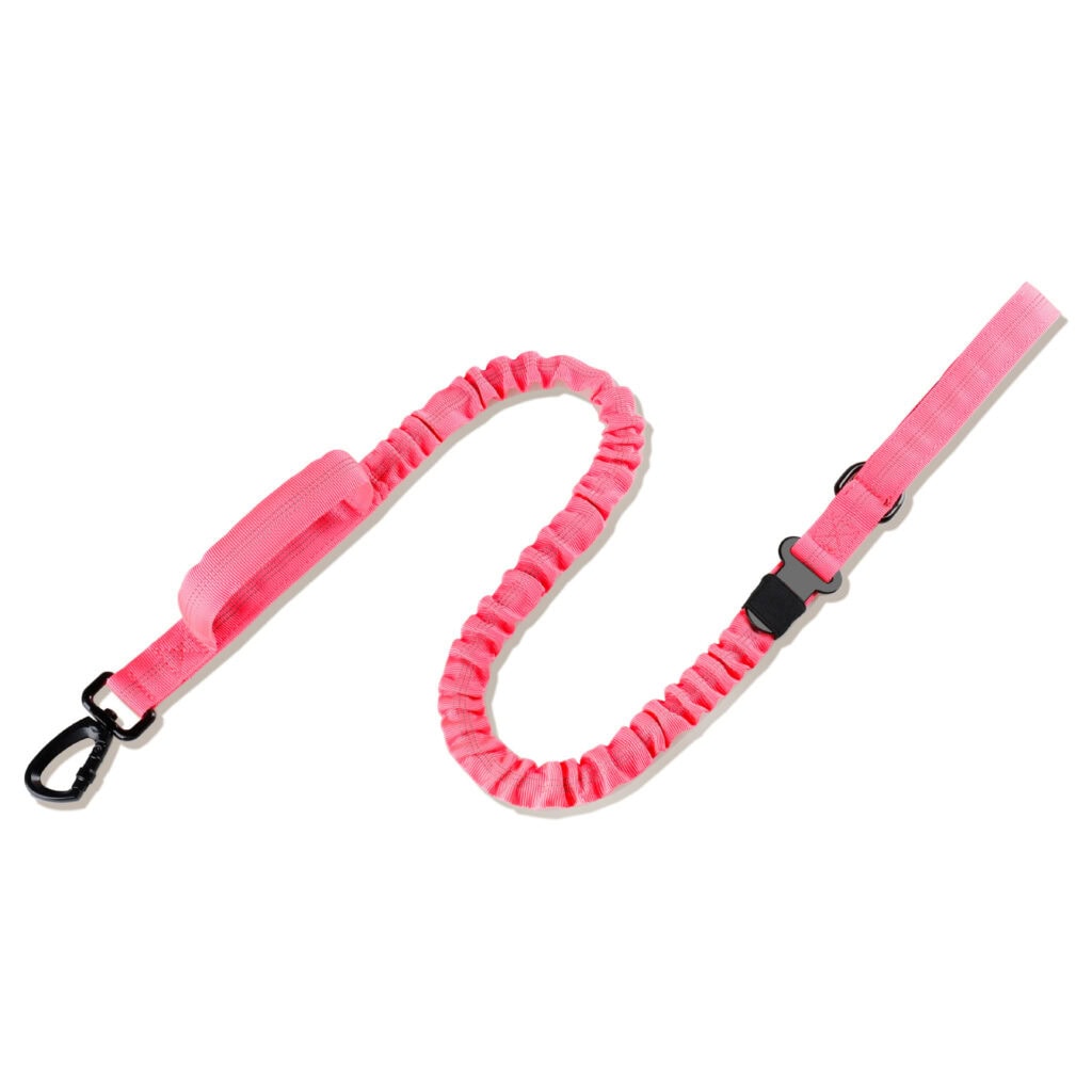 Pink car seat belt for dog travel