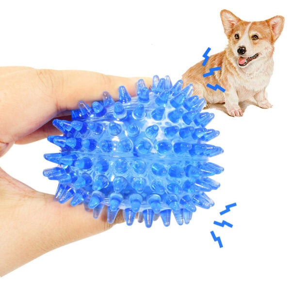 OEM squeaky dog toy spike balls