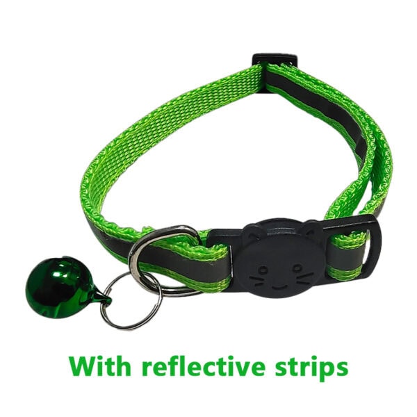 Cat collar with reflective strips factory