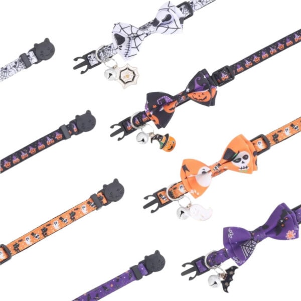 Wholesale halloween adjustable cat collar