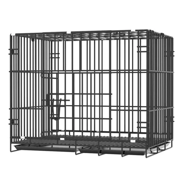 Supplier of metal dog crate with tray