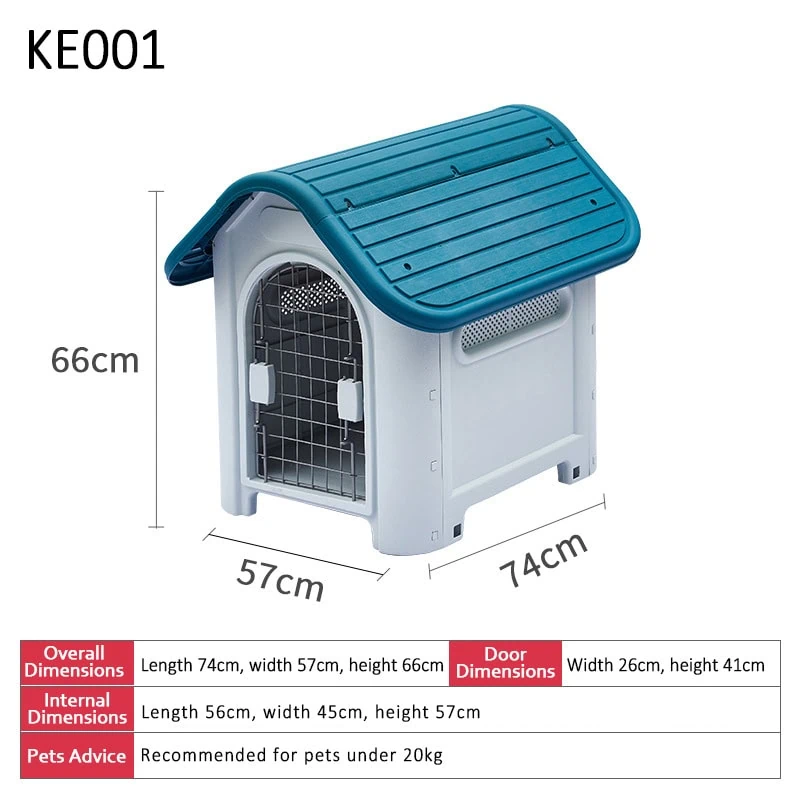 Blue plastic kennel factory