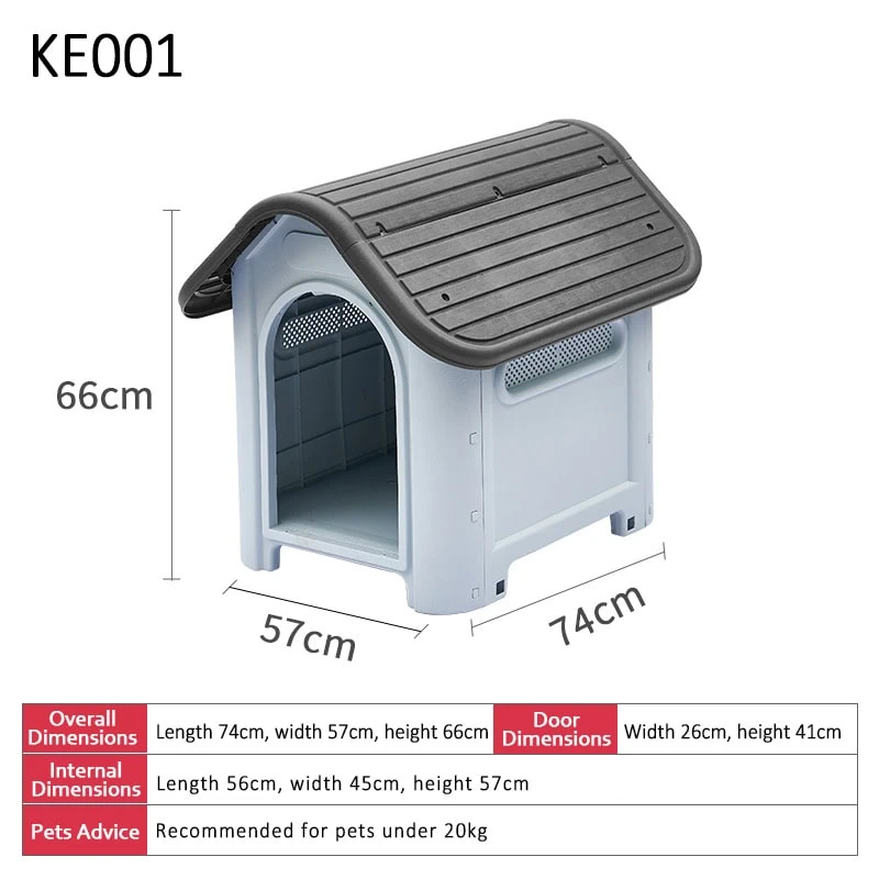 Gray plastic kennel factory