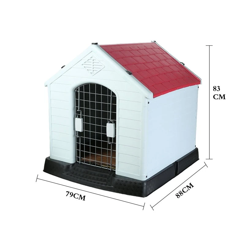 Red plastic dog kennel factory