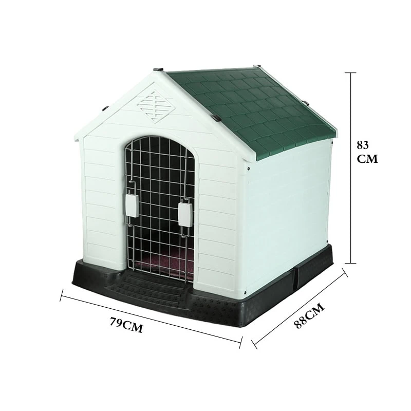 Green plastic dog kennel factory