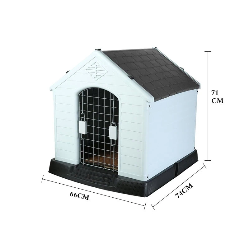 Gray dog kennel with waterproof roof manufacturer