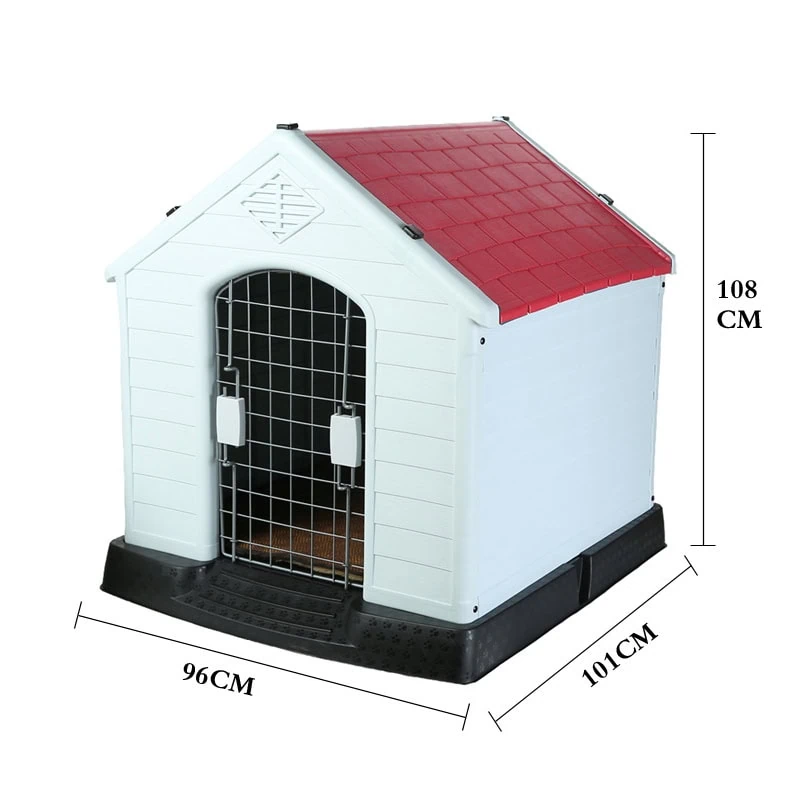 Red dog house with waterproof roof supplier