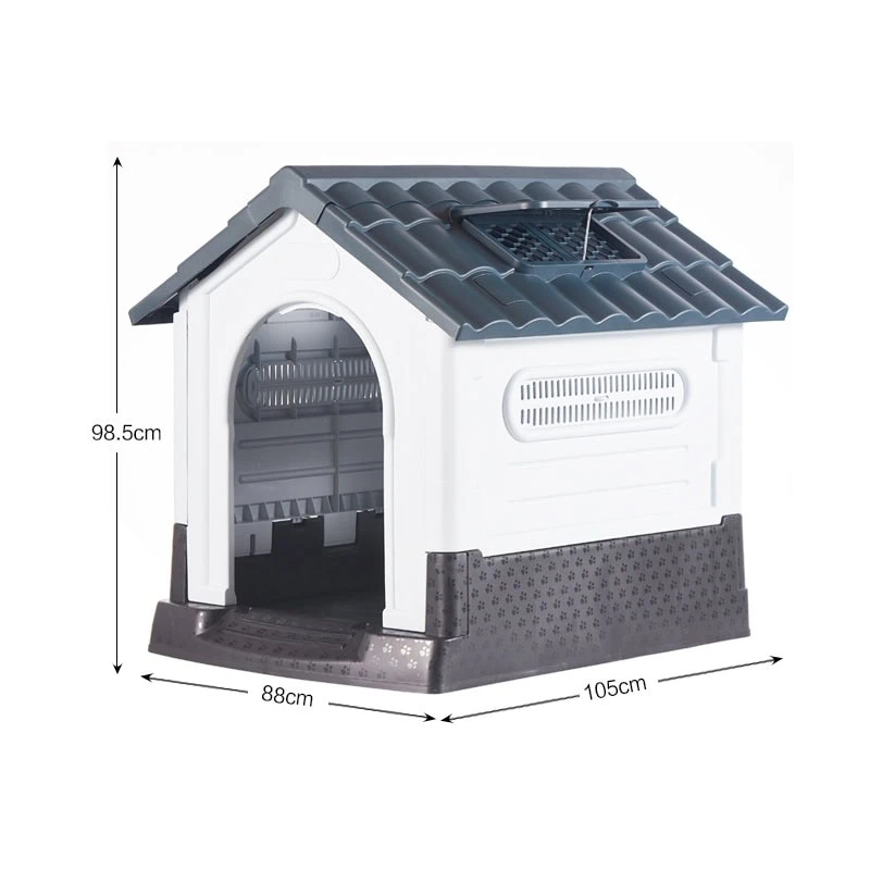 Wholesale plastic dog house with skylight