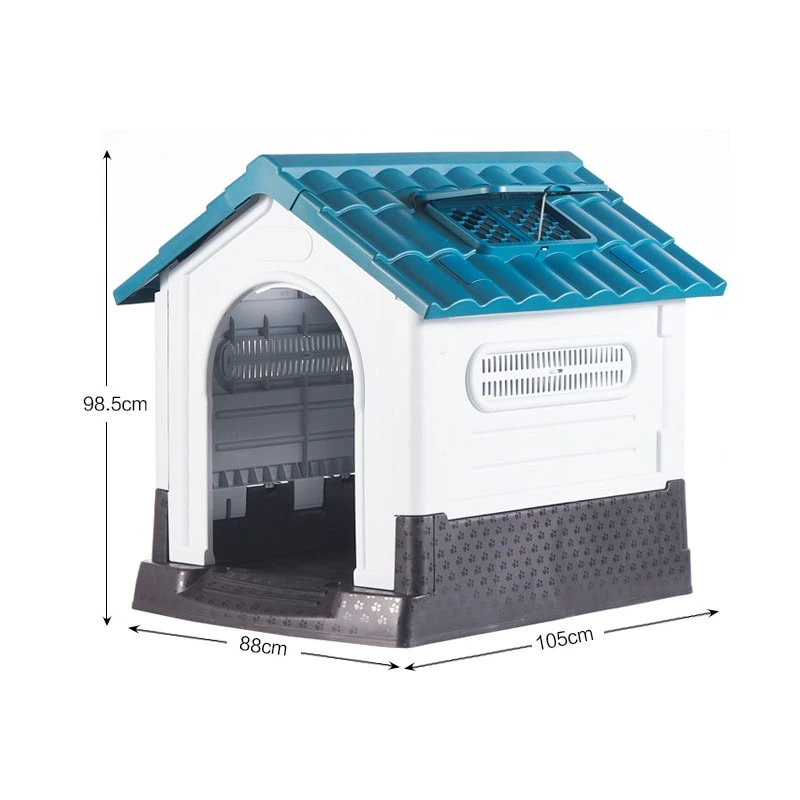 Custom plastic dog house with skylight