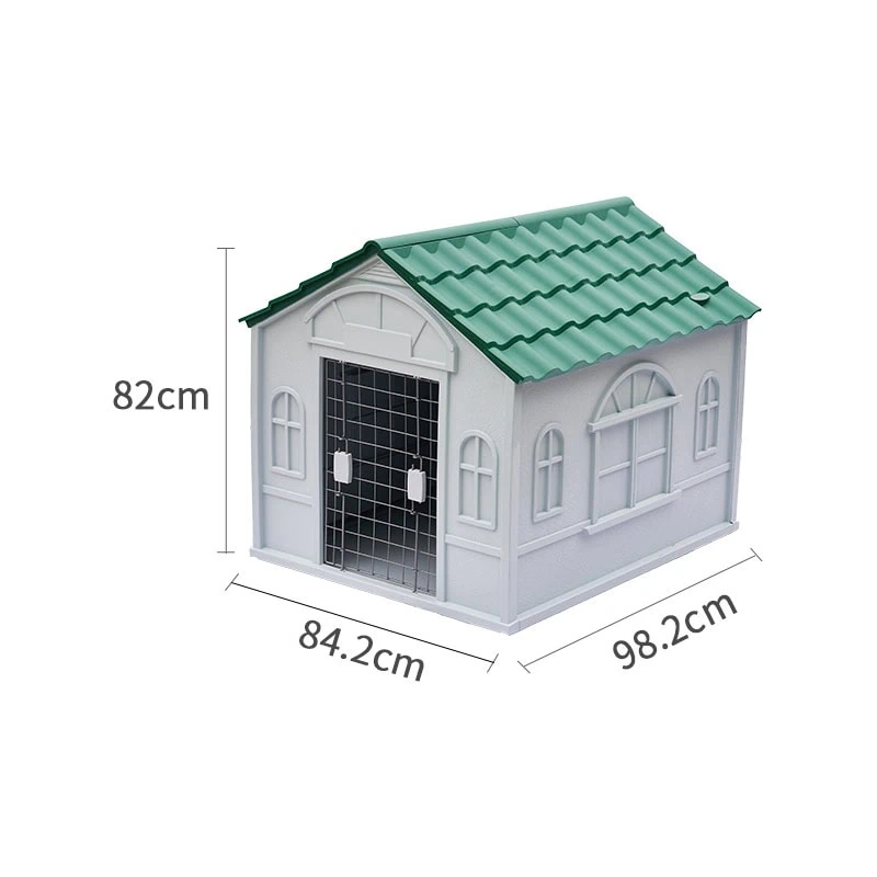 Extra large green dog house manufacturer