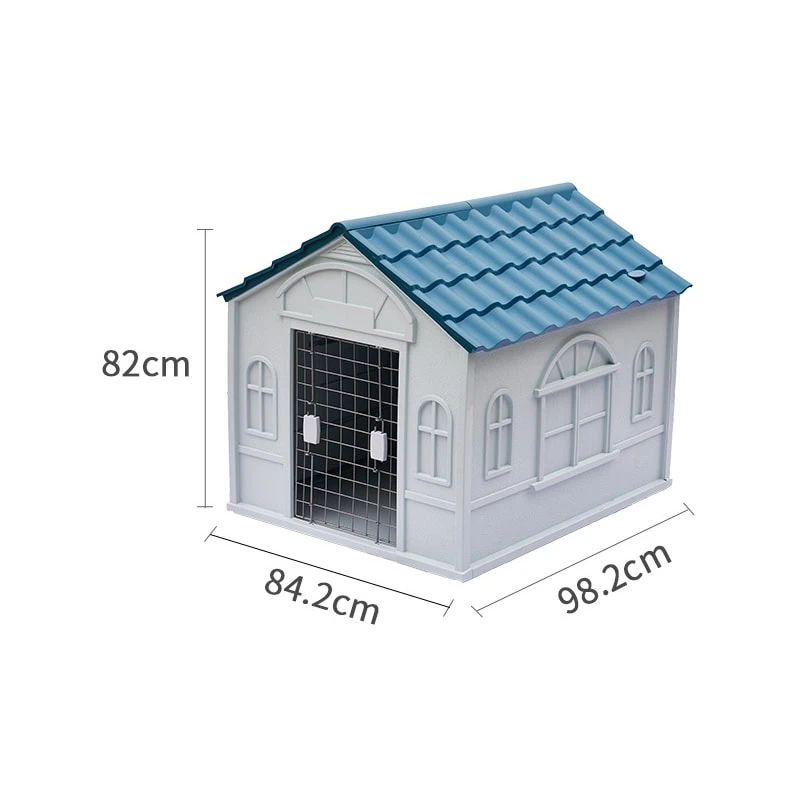 Extra large blue dog house manufacturer