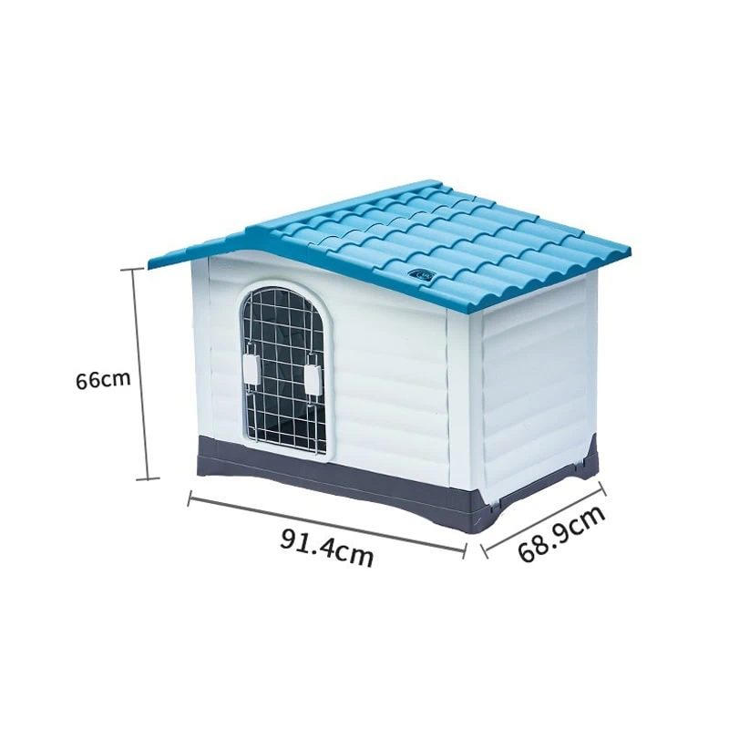 Wholesale double door plastic blue dog kennel