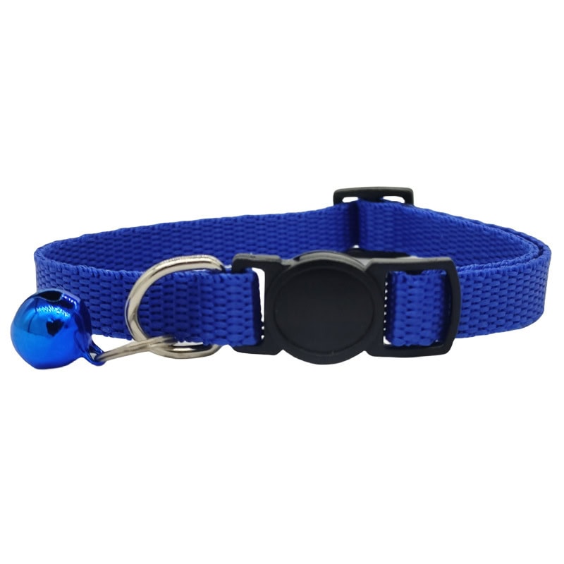 Custom adjustable basic cat collar with bell