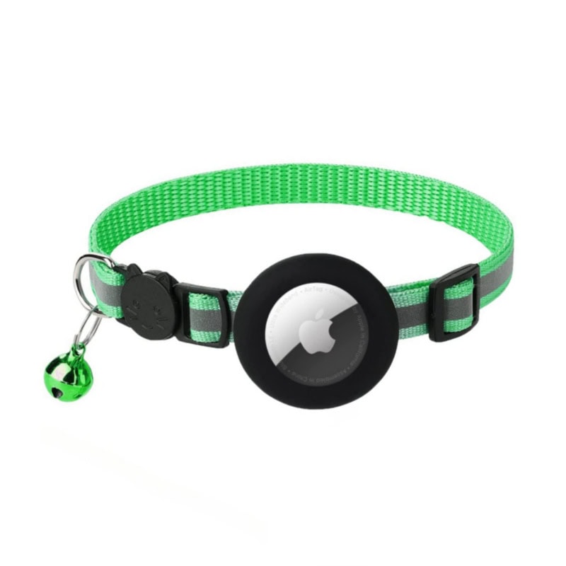 Wholesale reflective cat GPS collars with apple air tag holder