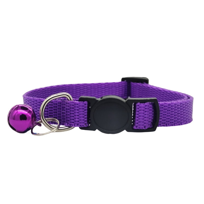 Bulk adjustable cat collar with bell