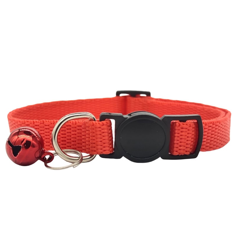 Red cat collar with bell supplier