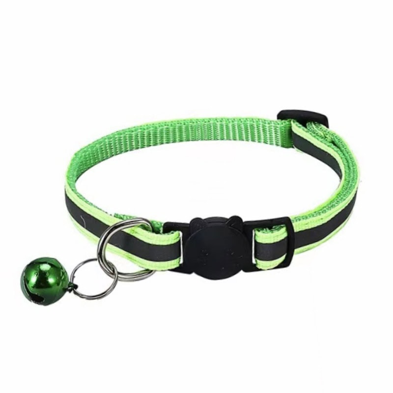 Bulk reflective cat collar with bells