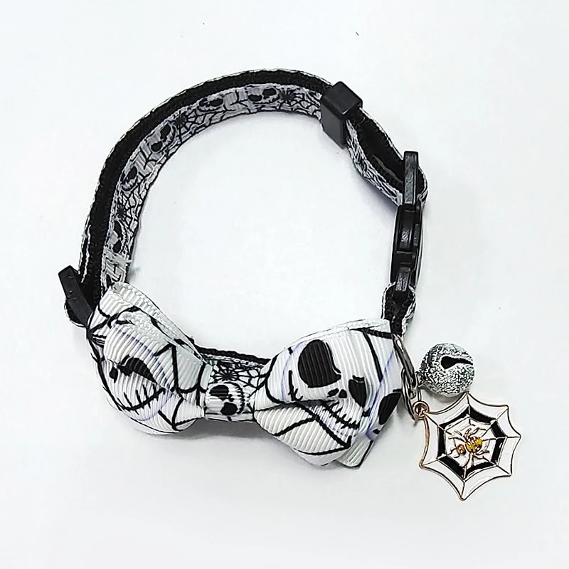 Factory adjustable spider cat collar with bell