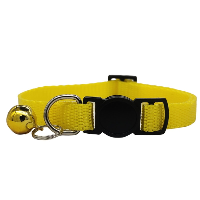 Yellow basic adjustable cat collar manufacturer