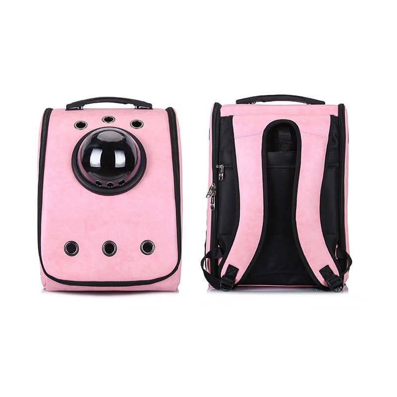 Wholesale pink pet carrier backpack with wheels